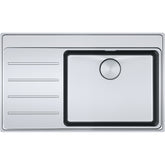 FRANKE Edelstahlspüle MYX 211-86 A Edelstahl Druckknopf Edelstahl 127.0642.000