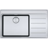 FRANKE Edelstahlspüle MYX 211-86 A Edelstahl Druckknopf Edelstahl 127.0642.074