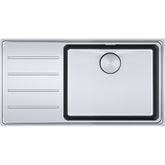 FRANKE Edelstahlspüle MYX 211-86 Edelstahl Druckknopf Edelstahl 127.0642.075