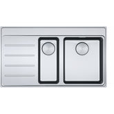 FRANKE Edelstahlspüle MYX 251-86 A Edelstahl Druckknopf Edelstahl 127.0642.077