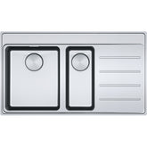 FRANKE Edelstahlspüle MYX 251-86 A Edelstahl Druckknopf Edelstahl 127.0642.078