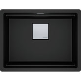 FRANKE Becken KNG 210-53 Black Matt Druckknopf Edelstahl 135.0747.291