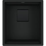 FRANKE Becken KNG 110-37 Matt Black C Collection Drehknopf + Zubehör 125.0747.719