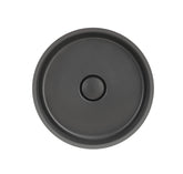 SYSTEMCERAM Einbauspüle Patera 40 U/g Schiefer 85 inkl. Excenterbetätigung, für 50 cm Schrankbreite, mit geschliffener Oberseite, inkl. Ablauf mit keramischer Abdeckung und Geberit Clou- Überlaufsystem, verschließbar Unterbau keine Beckenlage 34200285