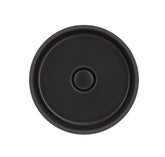 SYSTEMCERAM Einbauspüle Patera 40 U/g Nigra 87 inkl. Excenterbetätigung, für 50 cm Schrankbreite, mit geschliffener Oberseite, inkl. Ablauf mit keramischer Abdeckung und Geberit Clou- Überlaufsystem, verschließbar Unterbau keine Beckenlage 34200287