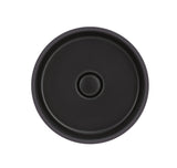 SYSTEMCERAM Einbauspüle Patera 40 U/g Nigra 87 inkl. Excenterbetätigung, für 50 cm Schrankbreite, mit geschliffener Oberseite, inkl. Ablauf mit keramischer Abdeckung und Geberit Clou- Überlaufsystem, verschließbar Unterbau keine Beckenlage 34200287
