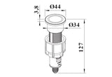 BLANCO PUSH CONTROL III metallische Oberfläche satin platinum 210677