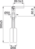 FRANKE Spülmitteldispenser Novita Edelstahl-Optik 119.0155.993