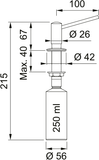 FRANKE Spülmitteldispenser Novita Edelstahl 119.0177.893