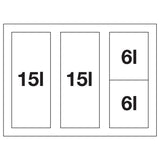 BLANCO SELECT II 60/4 Orga Kunststoff, Stahlblech 526211