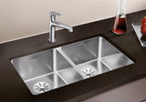 BLANCO ANDANO 340/340-U Edelstahl Seidenglanz ohne Ablauffernbedienung 522983