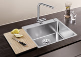 BLANCO ANDANO 500-IF/A Edelstahl Seidenglanz mit Ablauffernbedienung 525245