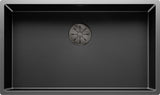 BLANCO CLARON 700-U DarkSteel Edelstahl DarkSteel ohne Ablauffernbedienung keine Beckenlage DarkSteel 527835