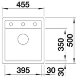 BLANCO DALAGO 45-F SILGRANIT mit Ablauffernbedienung café 517171
