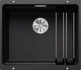 BLANCO ETAGON 500-U SILGRANIT ohne Ablauffernbedienung mit Zubehör schwarz 525887
