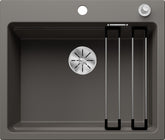 BLANCO ETAGON 6 SILGRANIT mit Ablauffernbedienung mit Zubehör vulkangrau 527260