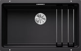 BLANCO ETAGON 700-U SILGRANIT ohne Ablauffernbedienung mit Zubehör schwarz 525891