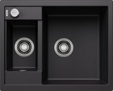 BLANCO METRA 6 SILGRANIT mit Ablauffernbedienung reversibel schwarz 525922