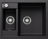 BLANCO METRA 6 SILGRANIT mit Ablauffernbedienung reversibel schwarz 525922