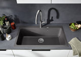 BLANCO NAYA XL 9 SILGRANIT ohne Ablauffernbedienung keine Beckenlage schwarz 525947