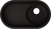 BLANCO OOVALON 700-U VELGRANIT ohne Ablauffernbedienung mit Zubehör mystic black 527989