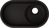 BLANCO OOVALON 700-U VELGRANIT ohne Ablauffernbedienung mit Zubehör mystic black 527989