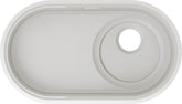 BLANCO OOVALON 700-U VELGRANIT ohne Ablauffernbedienung mit Zubehör cloud white 527990