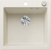 BLANCO PLEON 5 SILGRANIT mit Ablauffernbedienung softweiß 527134