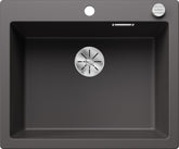 BLANCO PLEON 6 SILGRANIT mit Ablauffernbedienung felsgrau 523687
