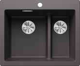 BLANCO PLEON 6 Split SILGRANIT ohne Ablauffernbedienung Hauptbecken links felsgrau 521690
