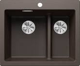 BLANCO PLEON 6 Split SILGRANIT ohne Ablauffernbedienung Hauptbecken links café 521698