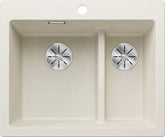 BLANCO PLEON 6 Split SILGRANIT ohne Ablauffernbedienung Hauptbecken links softweiß 527139