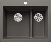BLANCO PLEON 6 Split SILGRANIT ohne Ablauffernbedienung Hauptbecken links vulkangrau 527322