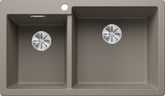 BLANCO PLEON 9 SILGRANIT ohne Ablauffernbedienung Hauptbecken rechts tartufo 523064