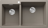 BLANCO PLEON 9 SILGRANIT ohne Ablauffernbedienung Hauptbecken rechts tartufo 523064