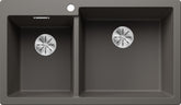 BLANCO PLEON 9 SILGRANIT ohne Ablauffernbedienung Hauptbecken rechts vulkangrau 527325