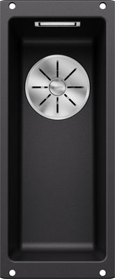 BLANCO SUBLINE 160-U SILGRANIT ohne Ablauffernbedienung schwarz 525981
