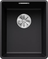 BLANCO SUBLINE 320-F SILGRANIT ohne Ablauffernbedienung schwarz 525982