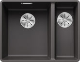BLANCO SUBLINE 340/160-F SILGRANIT ohne Ablauffernbedienung Hauptbecken links felsgrau 523569