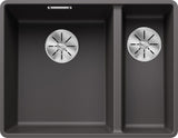 BLANCO SUBLINE 340/160-F SILGRANIT ohne Ablauffernbedienung Hauptbecken links felsgrau 523569