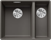 BLANCO SUBLINE 340/160-F SILGRANIT ohne Ablauffernbedienung Hauptbecken links vulkangrau 527344