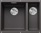 BLANCO SUBLINE 340/160-U SILGRANIT ohne Ablauffernbedienung Hauptbecken links felsgrau 523549