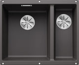 BLANCO SUBLINE 340/160-U SILGRANIT ohne Ablauffernbedienung Hauptbecken links felsgrau 523549