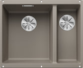BLANCO SUBLINE 340/160-U SILGRANIT ohne Ablauffernbedienung Hauptbecken links tartufo 523556