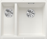 BLANCO SUBLINE 340/160-U SILGRANIT ohne Ablauffernbedienung Hauptbecken rechts weiß 523562