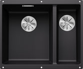 BLANCO SUBLINE 340/160-U SILGRANIT ohne Ablauffernbedienung Hauptbecken links schwarz 525985
