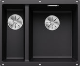 BLANCO SUBLINE 340/160-U SILGRANIT ohne Ablauffernbedienung Hauptbecken rechts schwarz 525986