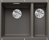 BLANCO SUBLINE 340/160-U SILGRANIT ohne Ablauffernbedienung Hauptbecken links vulkangrau 527345