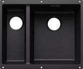BLANCO SUBLINE 340/160-U Becken re. SILGRANIT ohne Ablauffernbedienung Hauptsbecken rechts schwarz 527810