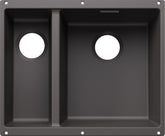 BLANCO SUBLINE 340/160-U Becken re. SILGRANIT ohne Ablauffernbedienung Hauptsbecken rechts felsgrau 527814